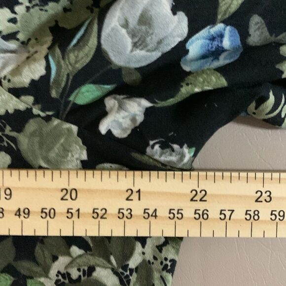 Christopher & Banks Women’s Lightweight Jacket Size M Blue/White Floral - Picture 3 of 6